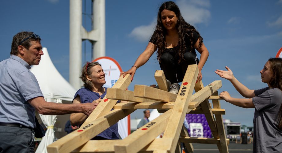 Brückenbauen beim Kirchentag