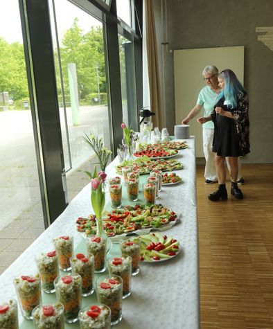 Buffet bei der Jubiläumsveranstaltung