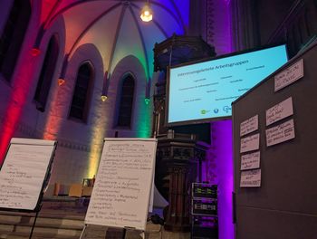 Arbeitsgruppenergebnisse auf Flipcharts
