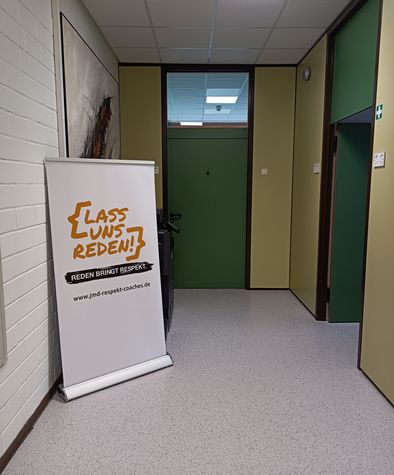 Lass uns reden Aufsteller
