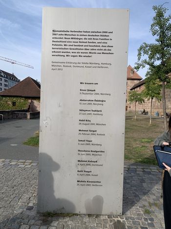 Mahnmahl für die Opfer des NSU