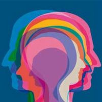 kopf stilisiert in verschiedenen Farben