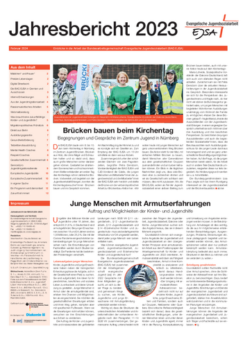 Deckblatt des Jahresberichts 2023