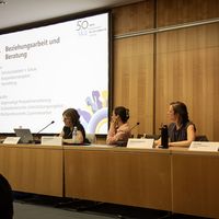 Das Podium des Workshops