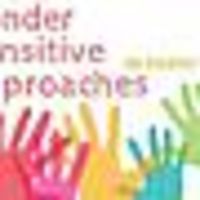 Bunte Hände und der Text: "gender sensitive approaches"