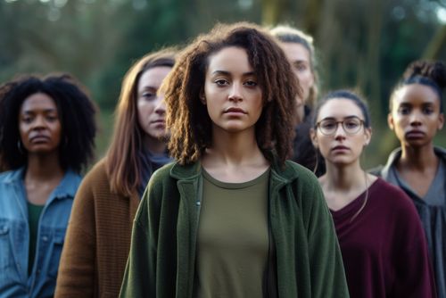 Gruppe junger Frauen